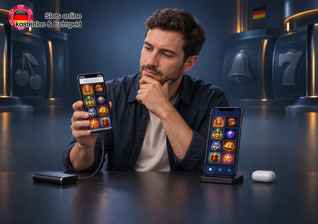 Slots unterwegs per Browser oder verfügbarer App nutzen und Schutzfunktionen beachten.